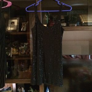 Black mini dress