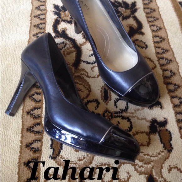 Tahari platform heels