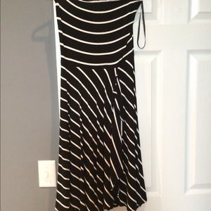 Cute knee length strapless dress