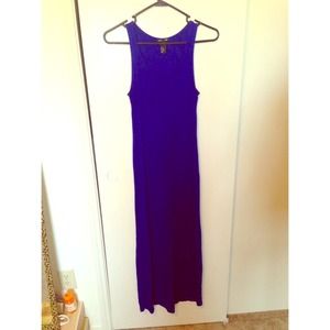 H&M Cobalt Blue Simple Maxi Dress