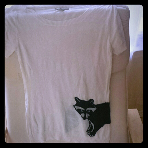 Long cute racoon shirt