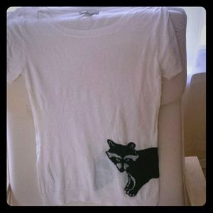 Long cute racoon shirt