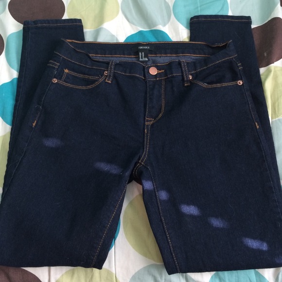 Forever 21 dark blue jeans
