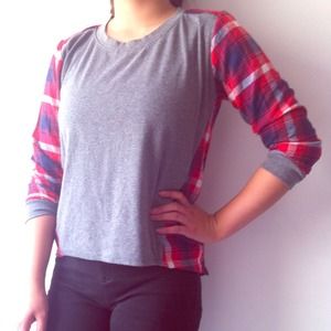 Cute Plaid/Gray long sleeve!