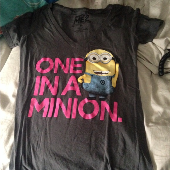 One in a minion tee