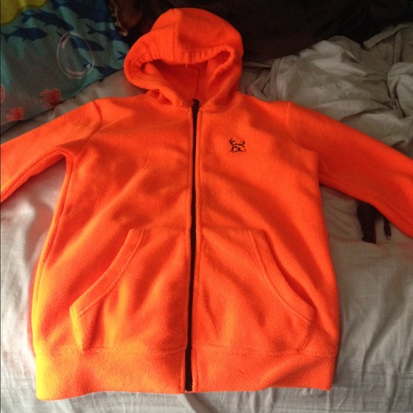 Hunting fleece with hood