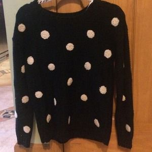 Polka dot sweater