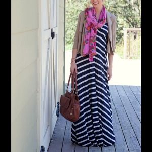 CELEB FAVORITE -Eight Sixty Stripe Maxi Size L