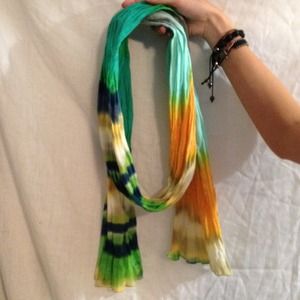Tye dye scarf.