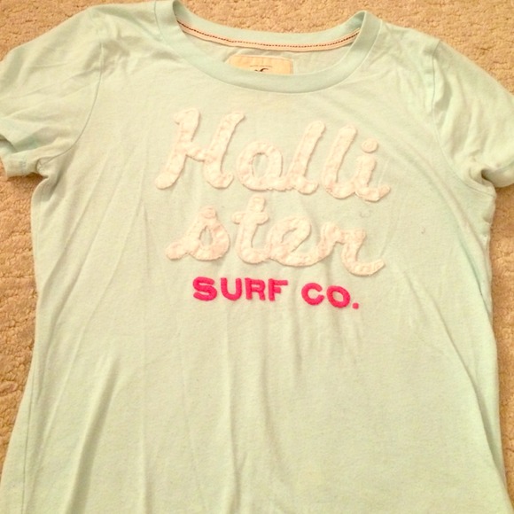 Baby blue hollister t-shirt - Picture 1 of 1