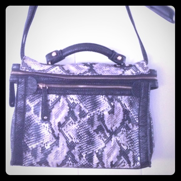 Street Level Snakeskin Crossbody Bag