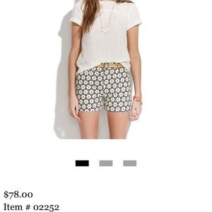 Madewell Tailored Shorts in Modflower