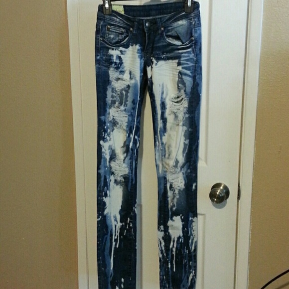Bleached jeans