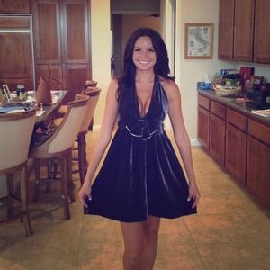 Purple Velvet Juicy Couture Backless Dress