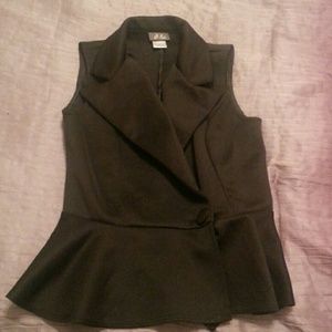 Black vested peplum!