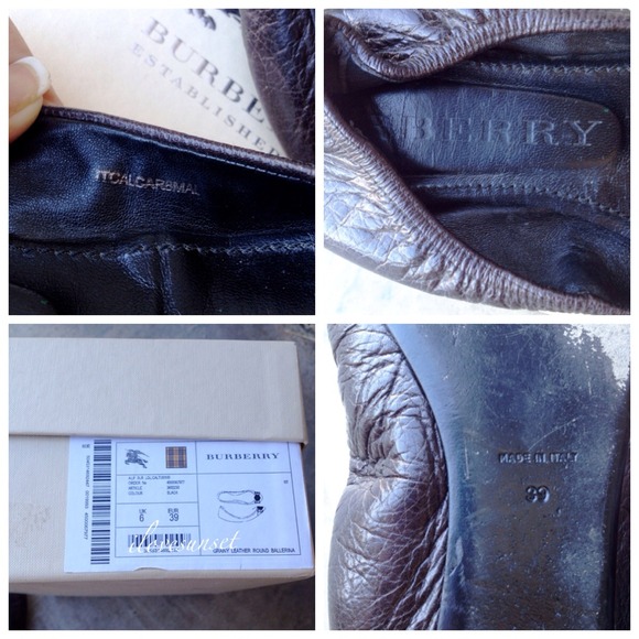 {Burberry} Leather Ballerina - Picture 4 of 4