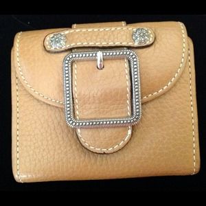 👜AUTHENTIC!!  Brighten Leather Tri-Fold Wallet👜