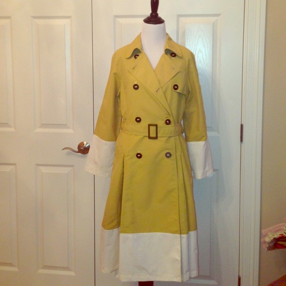 Marc Jacobs Colorblock Pleated Trench Coat. NWT