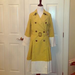 Marc Jacobs Colorblock Pleated Trench Coat. NWT