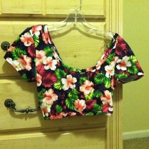 Floral crop top