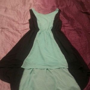 Blue color block dress!!