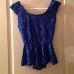 lace peplum top