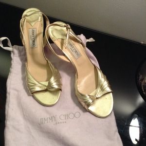 🔅Jimmy Choo Gold Heels🔅