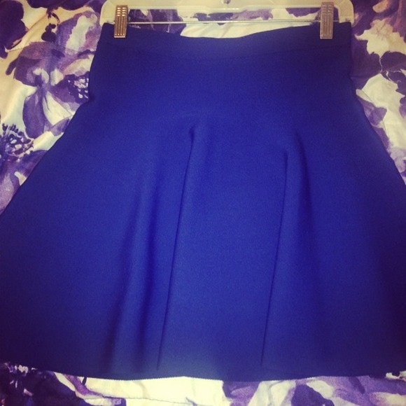 Cobalt blue skater skirt size small