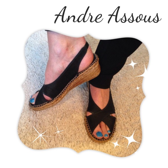Andre Assous Dion Slingback Wedge - Silk upper