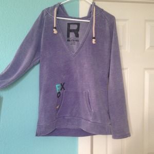 Purple V-neck Roxy Sweatshirt