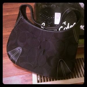 Black Coach monogram purse!