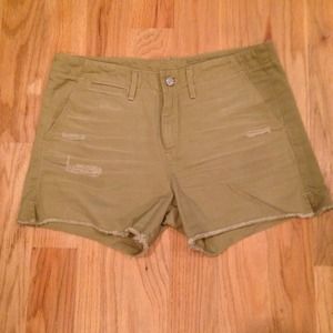 Khaki cut off shorts