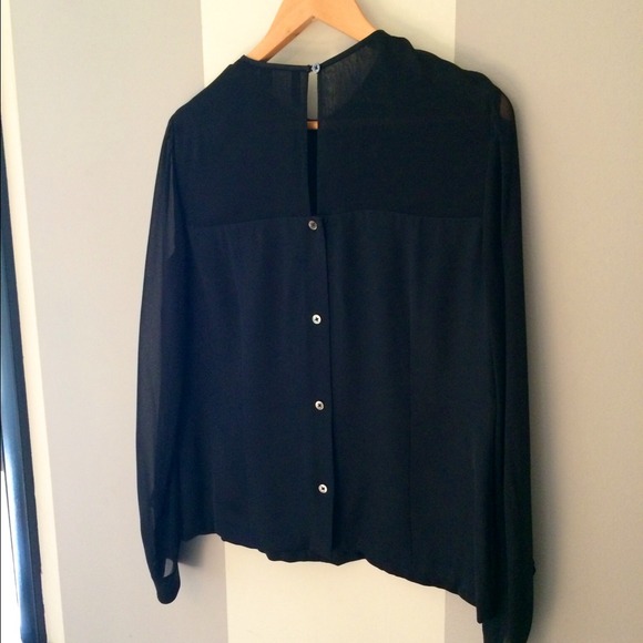 Ellen Tracy Silk and chiffon Ruffle blouse - Picture 4 of 4