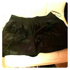 Black Pleather Skirt