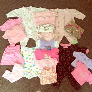 Newborn 31 piece GIRL clothing