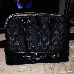 Betsy Johnson Black Purse with a Bow