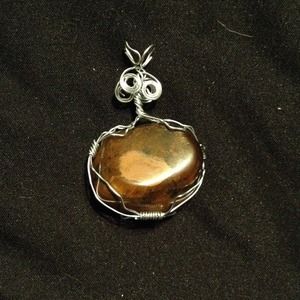 Hand wrapped Tiger's Eye Crystal