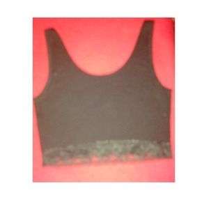 Black crop tank.