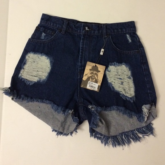 One Teaspoon "Original Hawks" Cut Off Shorts