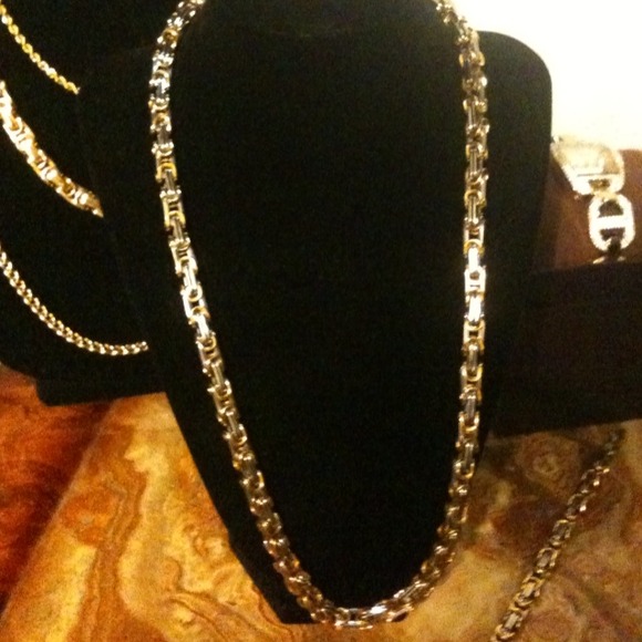 24 inch Byzantine Chain and Bracelet