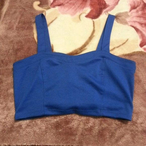 blue bustier