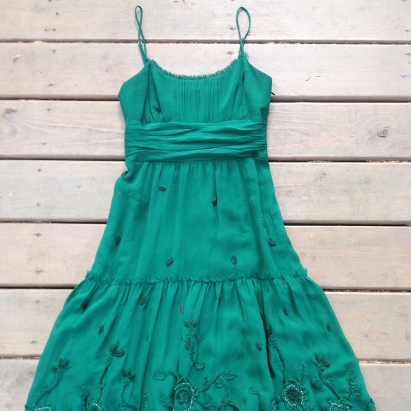 BCBG Maxazria green dress