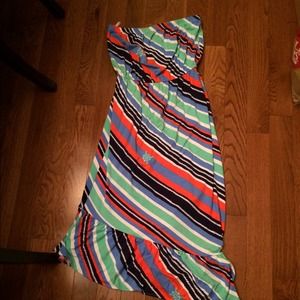 NWT Lilly Pulitzer multi overboard stripe dress L