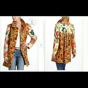 *SOLD* Anthropology leopardlily coat, size 2