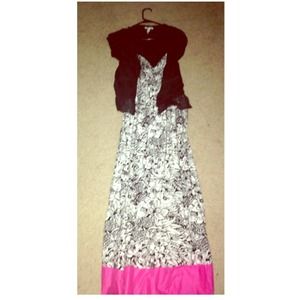 Floral maxi dress + free cover up