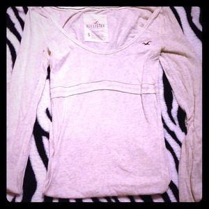 Fitted Long-Sleeved Hollister Shirt