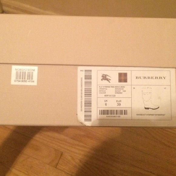 BURBERRY HAYMARKET RAINBOOTS 🎀 - Picture 4 of 4