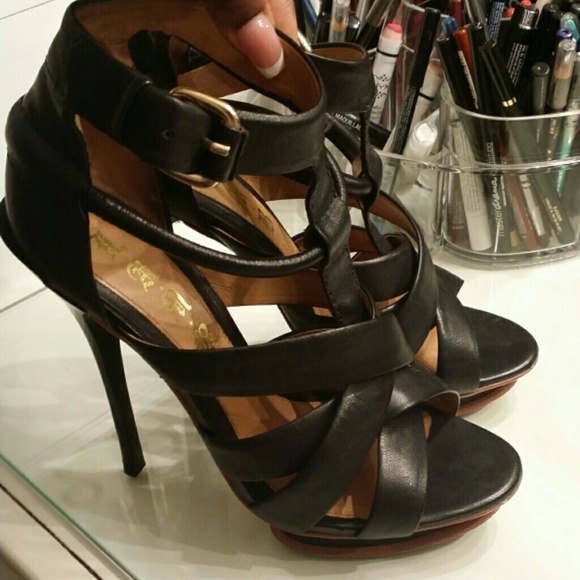 L.A.M.B heel sandals