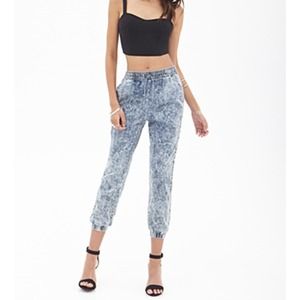 Throwback acid wash joggers