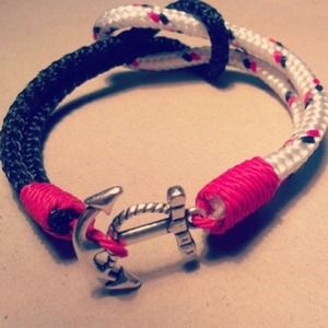 Homemade anchor bracelet